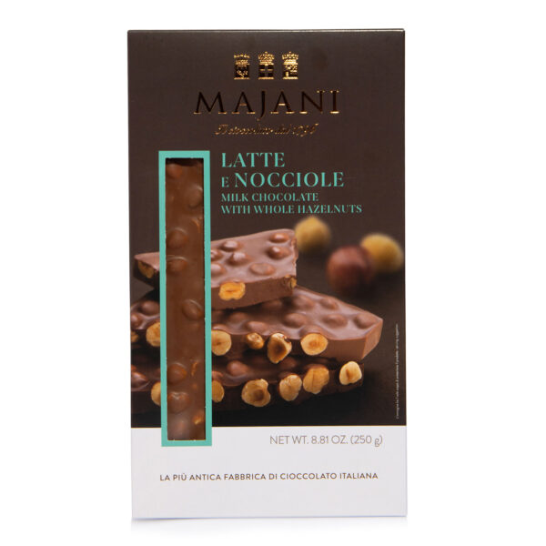 Majani - Cioccolato al latte con nocciole 250gr